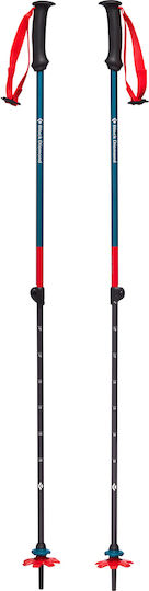 Black Diamond Pair of Telescopic Trekking Poles with 2 Sections First Strike Blue 197gr