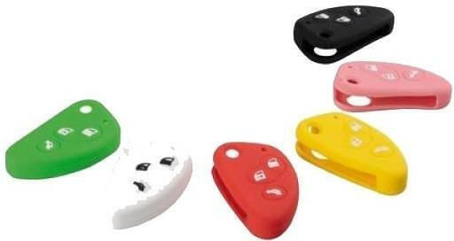 Husă Cheie Type-2 din Silicon cu 3 Butoane pentru Alfa Romeo în Culoarea Multicolor