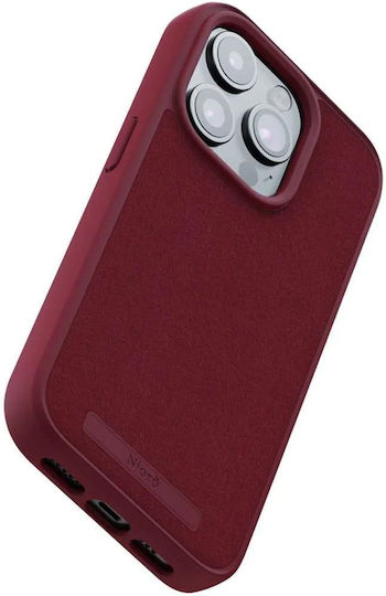 Njord Suede 360 Full Cover Πλαστικό 2mm Κόκκινο (iPhone 15 Pro)