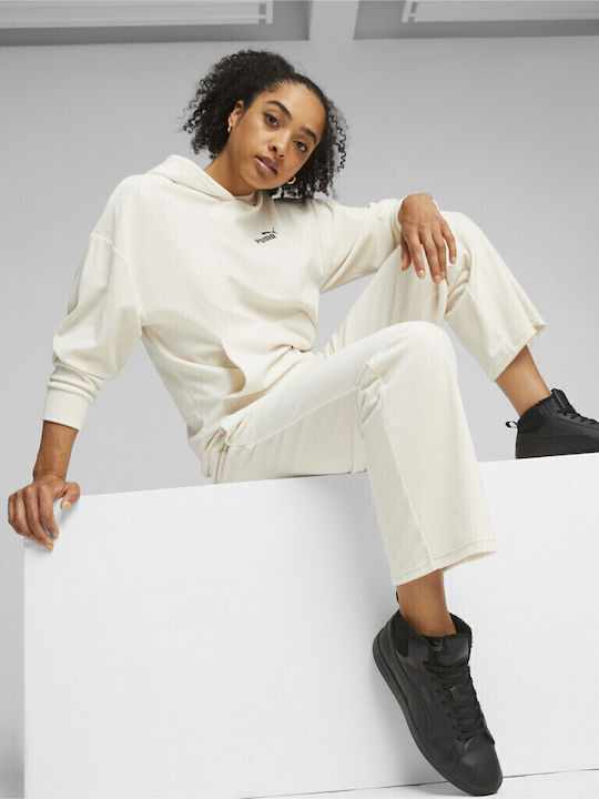 Sweatpants Velvet Ecru