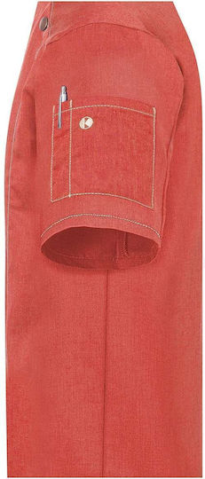 Karlowsky Mantel Koch Unisex Rot mit Kurzärmelig