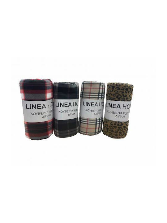 Linea Home Aurora Κουβέρτα Fleece Μονή 150x200εκ. Κόκκινη