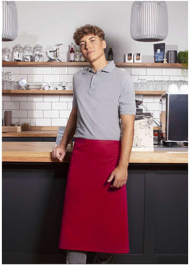 Karlowsky Ποδιά Barista / Bartender Μέσης Basic Κόκκινη