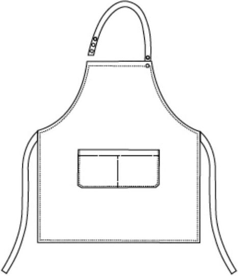 Egochef Ποδιά Chefkoch Taille Bunt