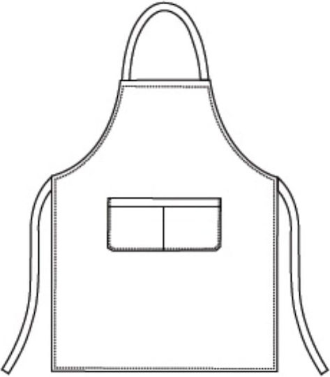 Egochef Șorț Chef Corp întreg Burgundy