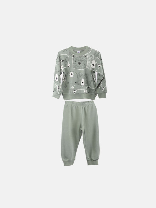 Dreams by Joyce Set Top & Bottom Kids Pyjamas Khaki