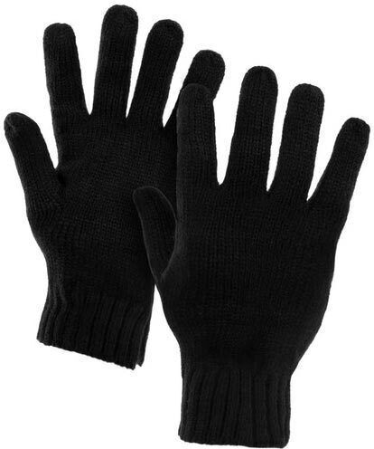 Unisex Set with Beanie Knitted in Black color