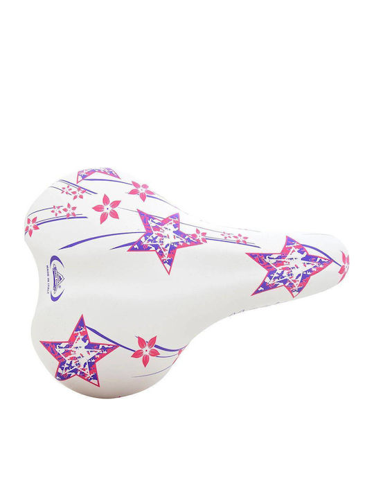 Monte Grappa Magic 20" - 24" White Bicycle Saddle Childhood