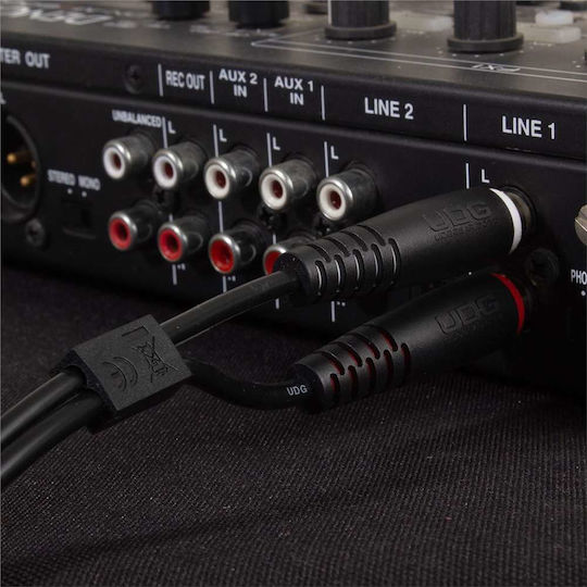 UDG Кабел 2x RCA мъжки - 2x RCA мъжки 3м U97003BL