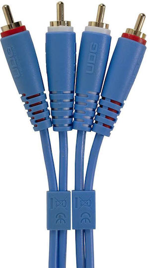 UDG Kabel 2x RCA-Stecker - 2x RCA-Stecker 3m U97003LB
