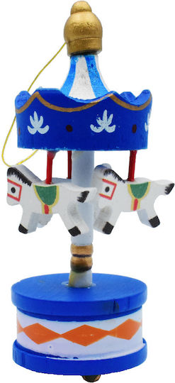 Hängendes Ornament Karussell Hölzern Mehrfarbig Set 5Stück