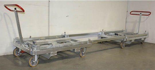 Variofit Plattformwagen for Load Weight up to 500kg in Blau Color