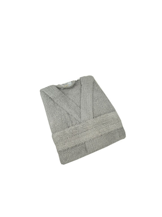 Astron Italy Hooded Bathrobe Gray 450gsm