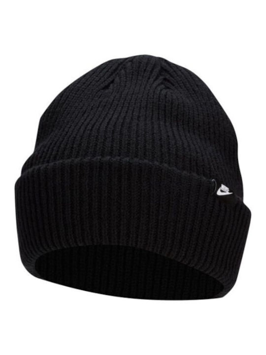 Nike Beanie Unisex Σκούφος Πλεκτός σε Μαύρο χρώμα