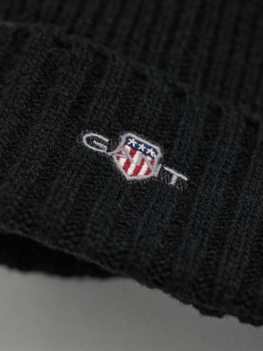 Beanie Ανδρικός Σκούφος Πλεκτός σε Μαύρο χρώμα
