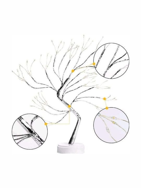 Christmas Decorative Illuminated Tree Adorned White