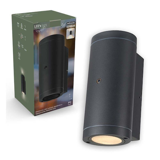 123led Επιτοίχιο Εξωτερικό Σποτ GU10 IP44 Διπλής Δέσμης