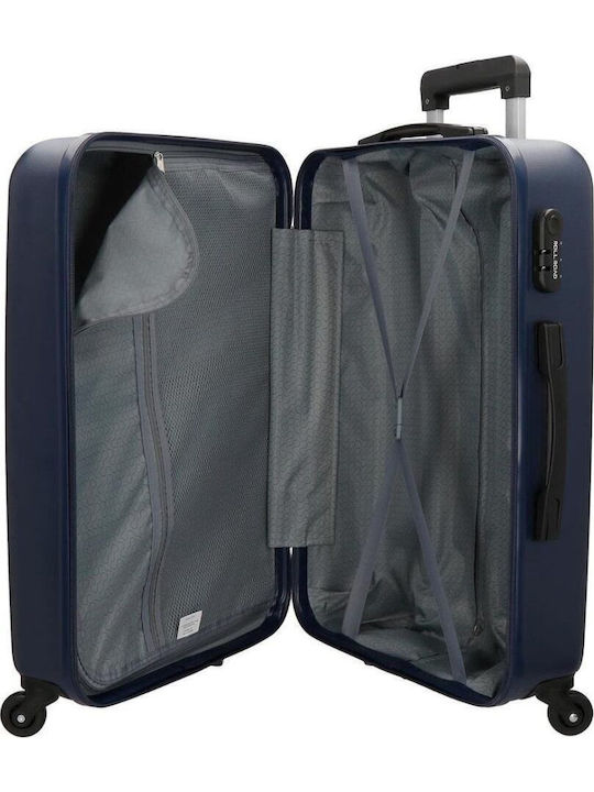 Movom Abs Großer Reisekoffer Hartschalen Navy Blue mit 4 Räder Höhe 75cm