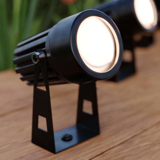 123led Σετ 2 Καρφωτά Ηλιακά Φωτιστικά 100lm με Θερμό Λευκό Φως 3000K IP44
