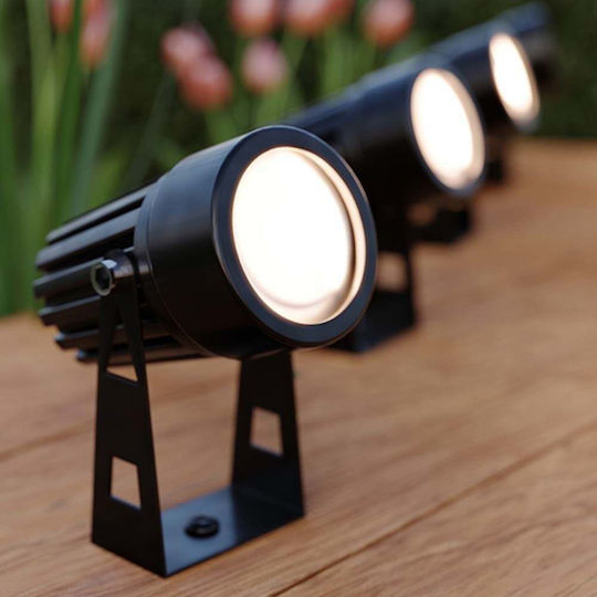 123led Set 4 Eingesteckte Solarleuchten 200lm mit Warmes Weiß Licht 3000K IP44