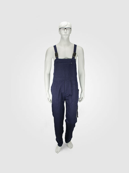 Galaxy Work Coveralls Dungarees Cotton Blue