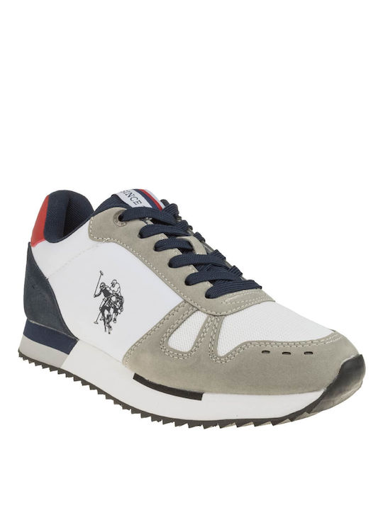 U.S. Polo Assn. Ανδρικά Sneakers Λευκά