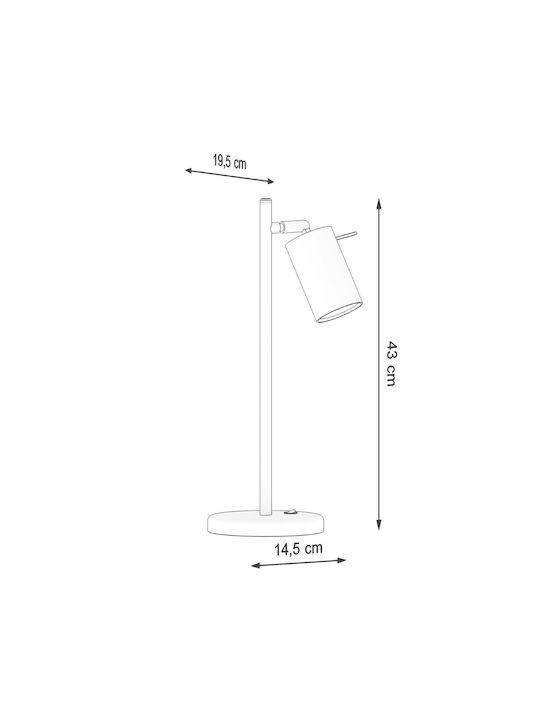 Sollux Dekorative Lampe mit Fassung für GU10 Lampe Schwarz