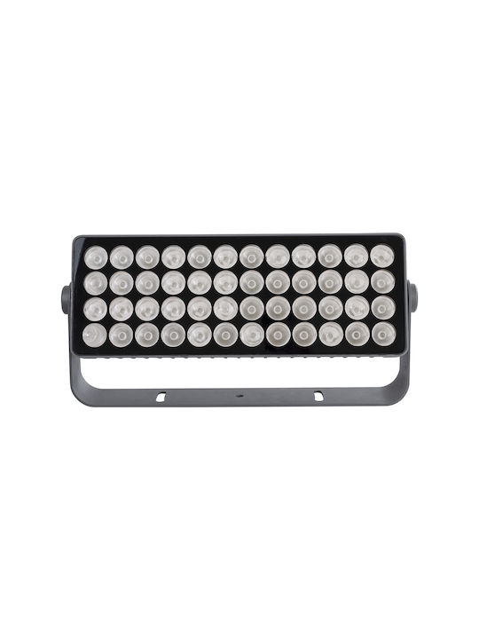 GloboStar Flood-Sena Lampă De Podea Pentru Exterior LED Mașină De Spălat Pe Perete 600W RGBW IP65 Gri