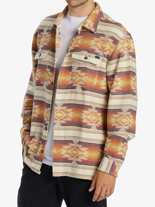 Μακρυμάνικo Φανελένιο Overshirt Πολύχρωμο