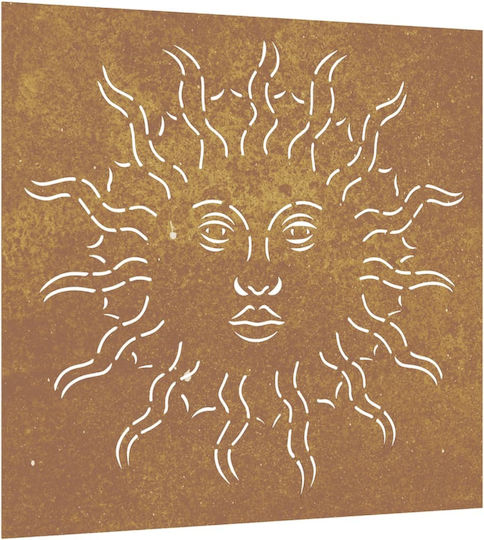 vidaXL Wall Decoration Garden Metal 55cmx55cmx0.7cm 824501