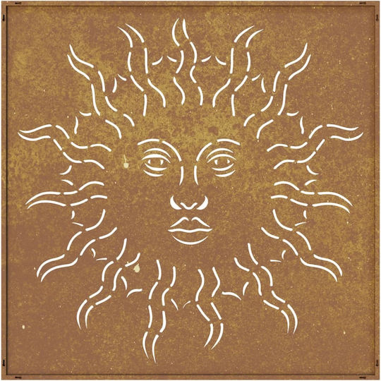 vidaXL Wall Decoration Garden Metal 55cmx55cmx0.7cm 824501