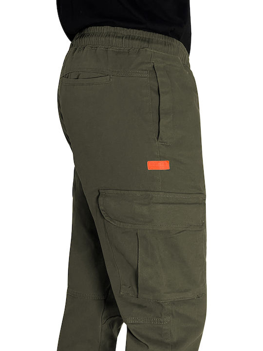 Trousers Cargo Elastic Khaki