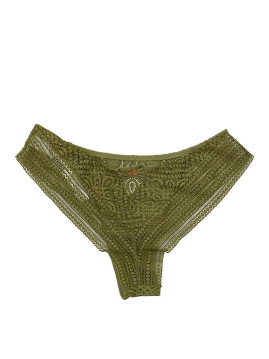 Leilieve Cotton Women's Brazil with Lace Green