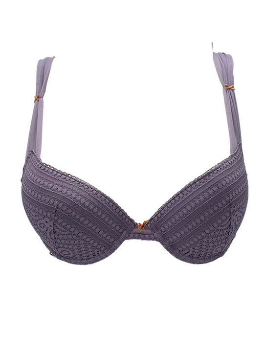 Leilieve Push Up Bra Underwire Purple