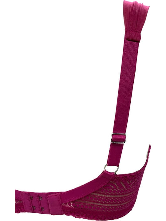 Balconette Fuchsia Sutien cu Baloane