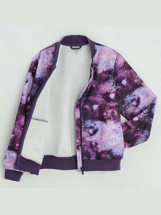 Kids Cardigan Purple