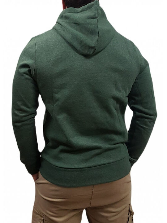 Jack & Jones Men's Sweatshirt with Hood Green