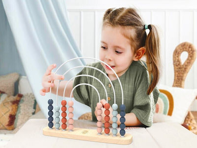 Speedy Monkey Baby Toy Rainbow Abacus made of Wood for 12++ Months