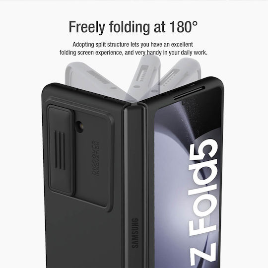 Nillkin Camshield Silky Back Cover Silicone 0.2mm Black (Galaxy Z Fold5)