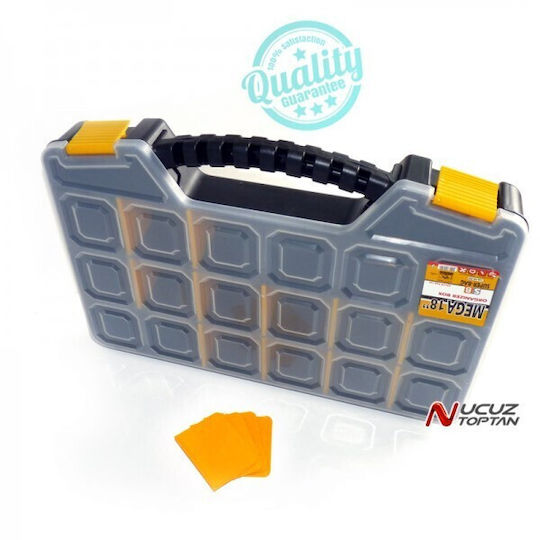 Asrin Tool Compartment Organiser 18 Slot Black 42x29.5x6cm