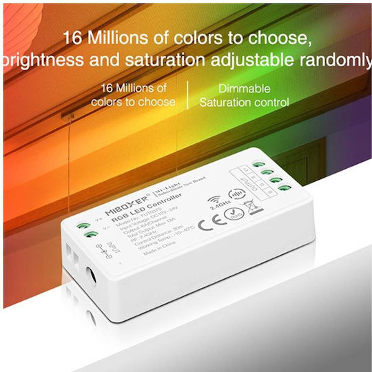 Milight Ασύρματο RGB Controller RF Επιτοίχιο FUT037S