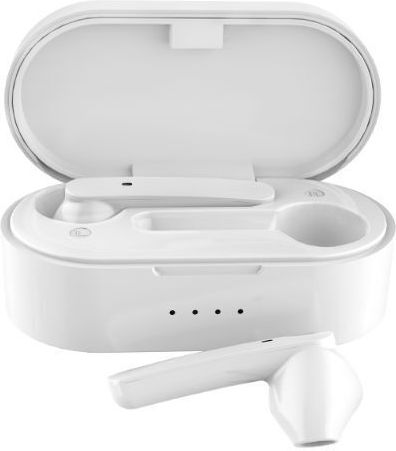 Akai Proffesional BTE-J10 In-ear Bluetooth Handsfree Ακουστικά με Θήκη Φόρτισης Λευκά