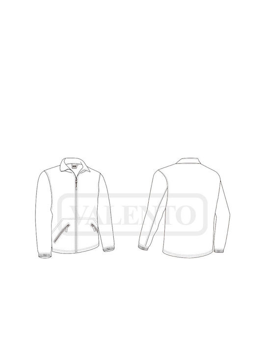 Valento Jason Ζακέτα Εργασίας Fleece Γκρι
