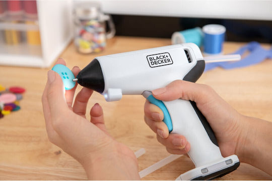 Black & Decker BCGL115 Πιστόλι Θερμοκόλλησης 3.6V 1x1.5Ah για Ράβδους Σιλικόνης 7mm