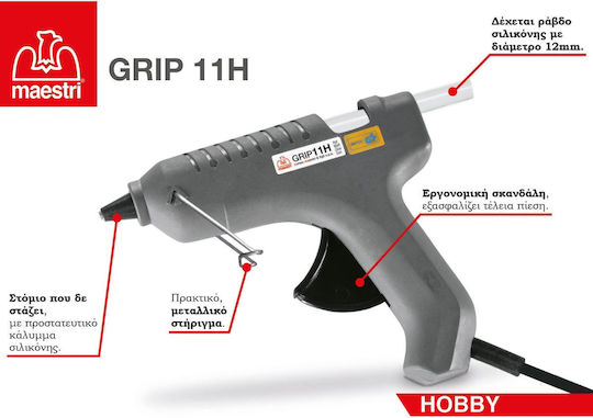 Romeo Maestri Grip 11H Electric Glue Gun 12mm 30W 0195135