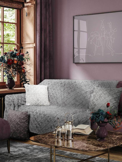 Madi Διακοσμητική Μαξιλαροθήκη Oblong από Γούνα Taupe 50x50εκ.