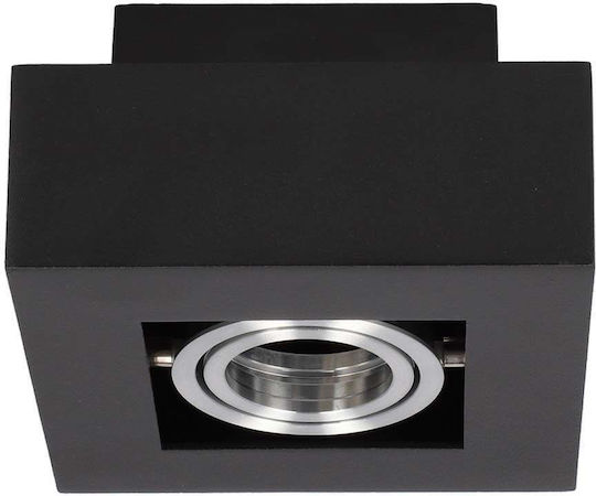 123led Monos Spot cu Soclu GU10 în Culoare Negru