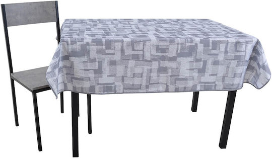 Ankor Fleckabweisende Tischdecke Weiß Grau 140x180cm
