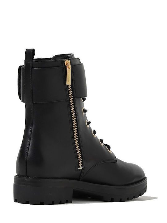 Rory Lace Up Leather Women's Ankle Boots Black