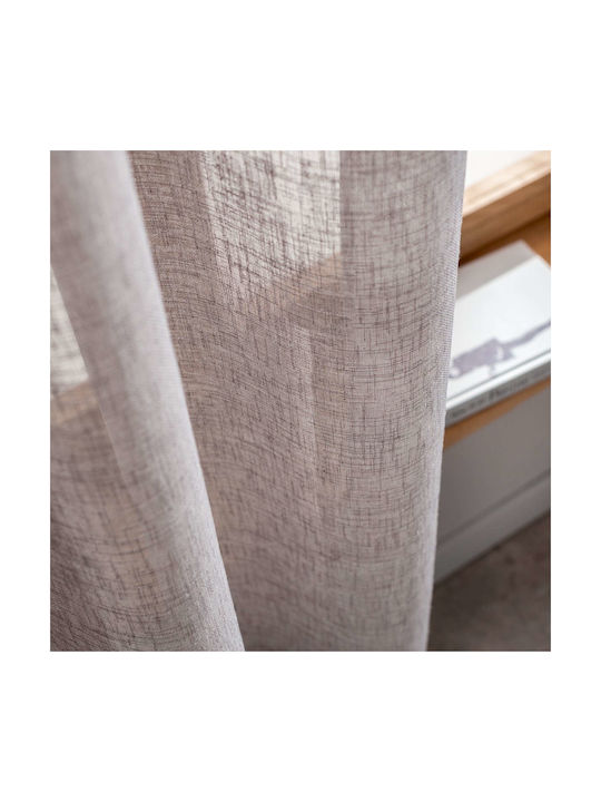 Gofis Home Κουρτίνα με Τρουκς Combe Aw23 502/48 Γκρι 140x280εκ.